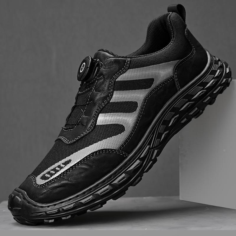 

2025 autumn new fashion casual men s shoes daily rotating button shoes outdoor dad shoes men s shoes 46 чорний