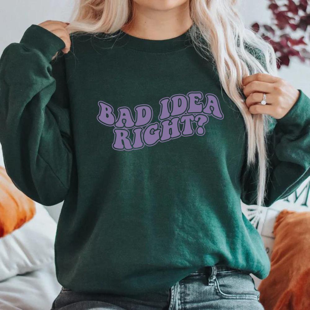 

Bad Idea Right Толстовка Olivia Guts Альбом Толстовки Песни из альбома Мерч Женские толстовки с капюшоном Длинные рукава Пуловеры Подарок для фанатов XXXL темно-зеленого