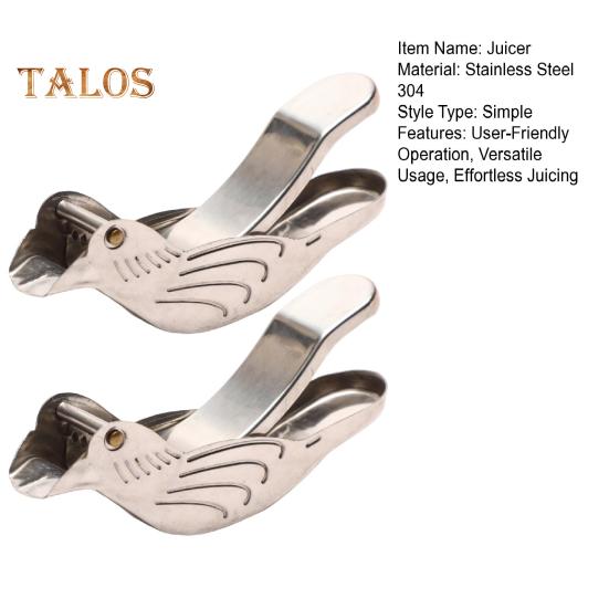 2Pcs Bird Lemon Squeezer Stainless Steel Bird Lime Juicer Manual Lemon Squeezer for Orange Tangerine Lime Beer Bottle Easy To Use Kitchen Tool