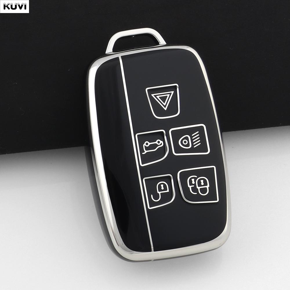 Soft TPU Car Key Case Cover Holder Fob For Land Rover Range Rover Evoque Sport Freelander Discovery Velar For Jaguar XE XF XJ
