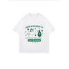 Oversized T-Shirt with Green Stork & Clover Print – "LABOR & DELIVERY CO." Fun Lucky-Themed Top