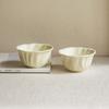 Fresh And Creamy Rice Bowl Household Ceramic High-End Tableware Rice Bowl Dessert Bowl Small Bowl Soup Bowl