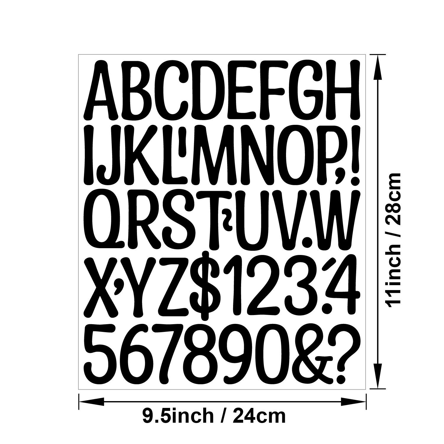 

English Letter Sticker 2 Inch Art Body Vinyl Festival Poster Gift Water Cup DIY Alphanumeric Sticker