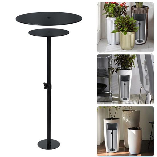 Adjustable Plant Risers for Inside Pots 11.4-19.6"/17-32" Planter Insert Filler for Large Pots Metal