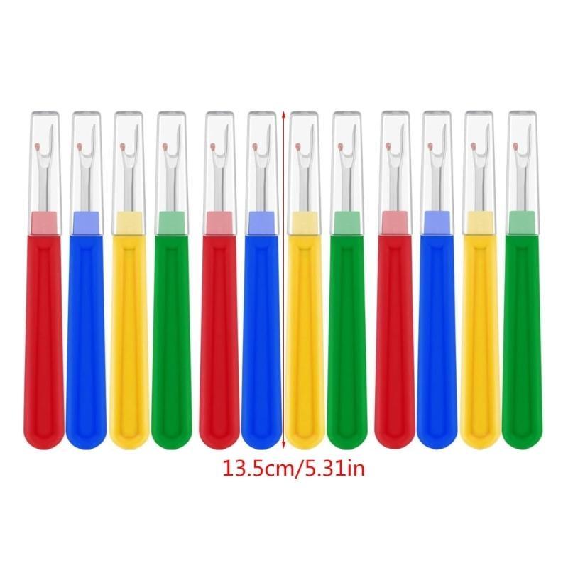  12Pcs Large Size Seam Rippers with Long Handle for Sewing Removing Thread
