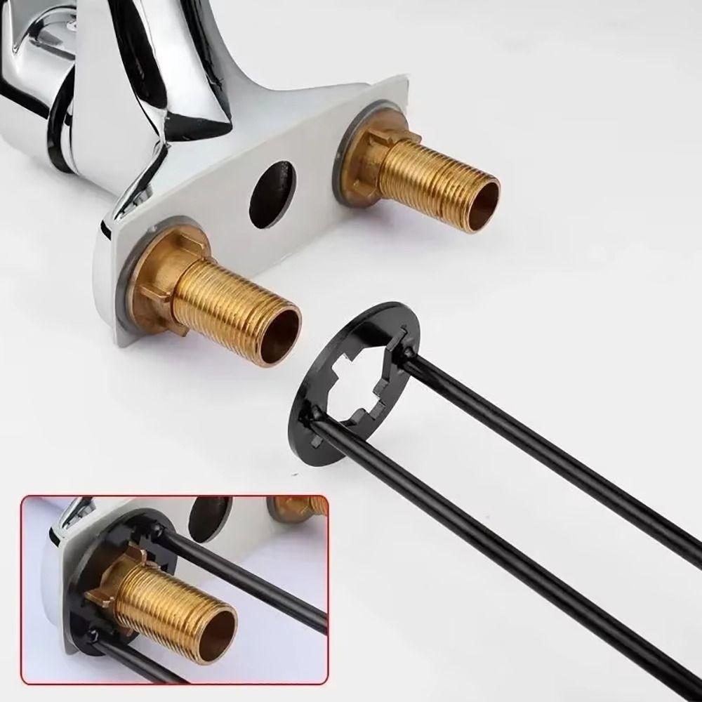 1Pcs 5-in-1 Sink Wrench Carbon Steel Plumbing Tool Pipe Repair Tool  Disassembly Maintenance Tool