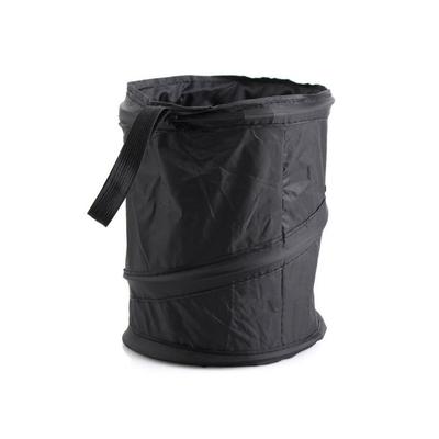 Saco de lixo tipo bolsa para carro, saco pendurável para encosto de cadeira, lixeira dobrável, Preto 15*20CM