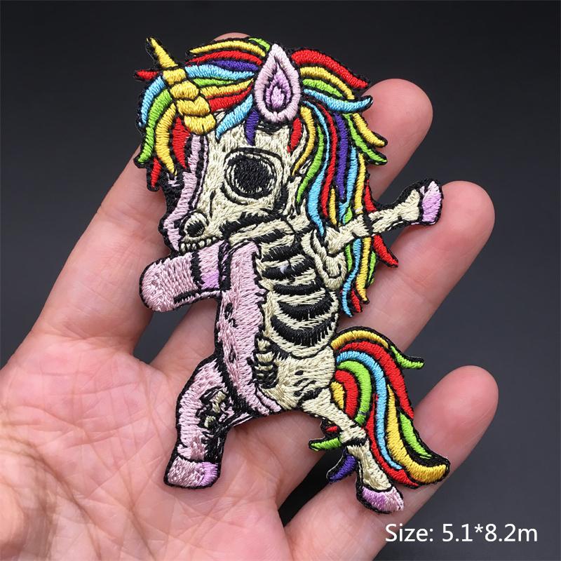 Iron On Sticker Embroidered Patches For Clothing Anime Clorhing Stickers Punk Sewing Iron-On Transfers For Clothing