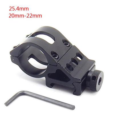 Support de Pince Courbée 25,4 MM Anneau Décalé Montage Latéral pour Lampe Torche