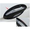 Exterior side door bowl cover trim ABS carbon fiber For Honda Fit Jazz 2014-2020