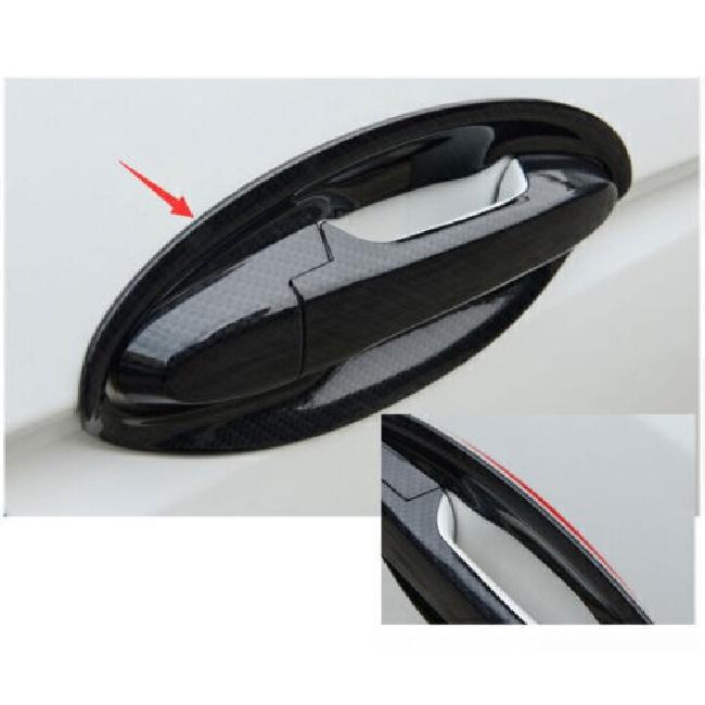 Exterior side door bowl cover trim ABS carbon fiber For Honda Fit Jazz 2014-2020