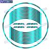 For kawasaki ZX-14R ZZR1400 motorcycle 17 inch front and rear rims decals decorate waterproof reflective wheel hub stickers