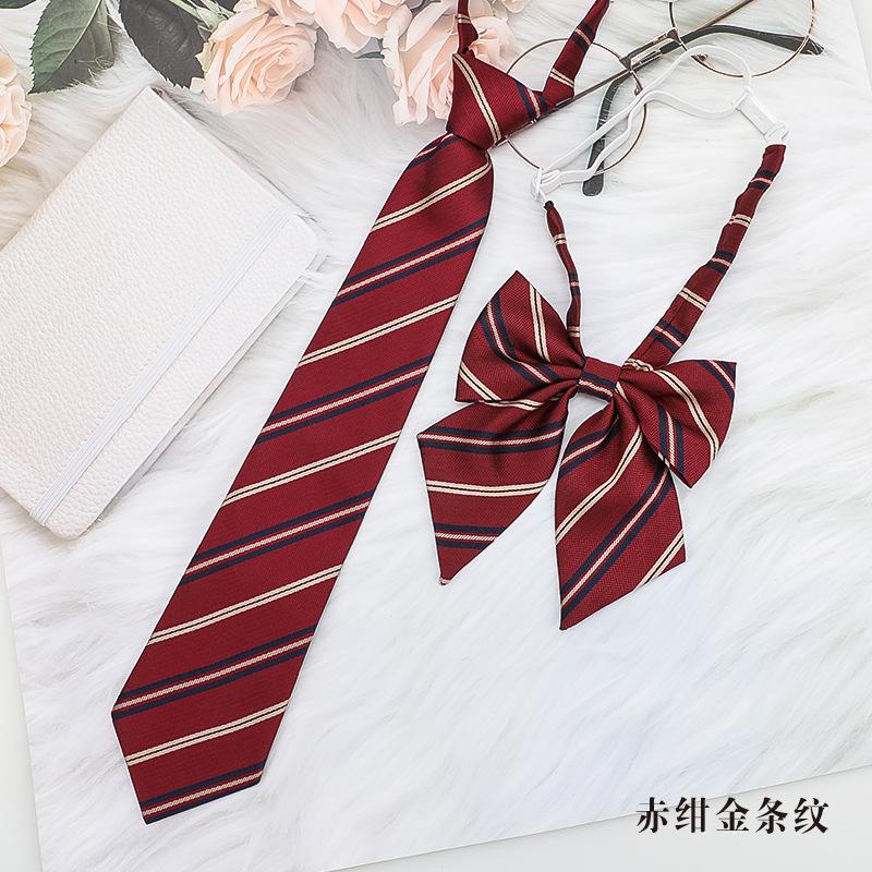 Jk Small Tie Necktie Girl Student Summer Bow Tie Japanese Dk College Style Graduation Free Shirt Couple Decoration