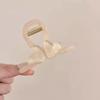 Korean Style Heart Shark Clip Transparent Resin Shark Clip Gift Love Hair Claw  Daily