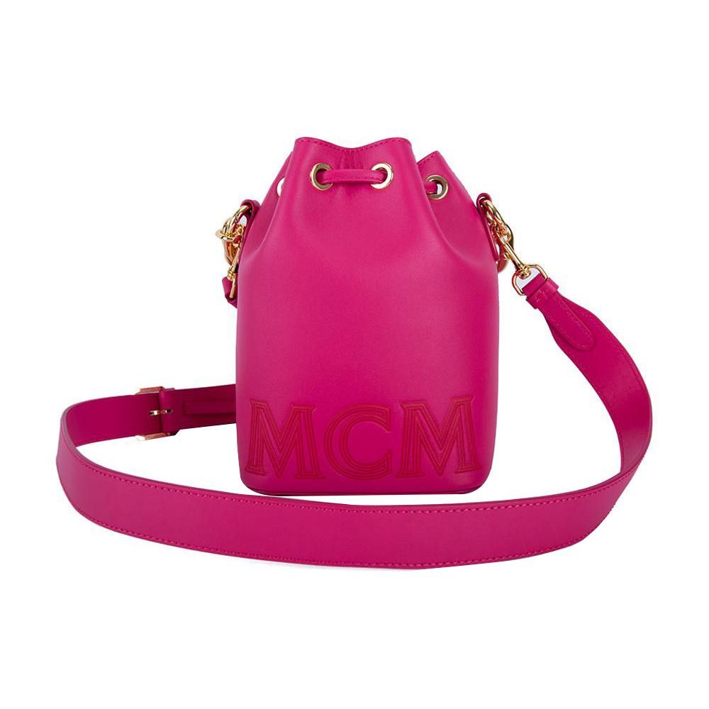 New MCM Leather Shoulder Bag, Crossbody Bag, Handbag Mini Women's Purple MWDCSSX02QW001