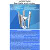 Vertical axis five blade wind turbine three-phase permanent magnet generator model windmill