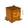 Halloween Pumpkin Light Festival Atmosphere Lamp Ornament Wooden Halloween Pumpkin Light Decoration for Porch Bedroom Garden