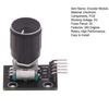 360 Degree Rotary Encoder Module KY-040 Brick Sensor Switch Module Development Board with Knob Cap Compatible for Arduino for Raspberry Pi