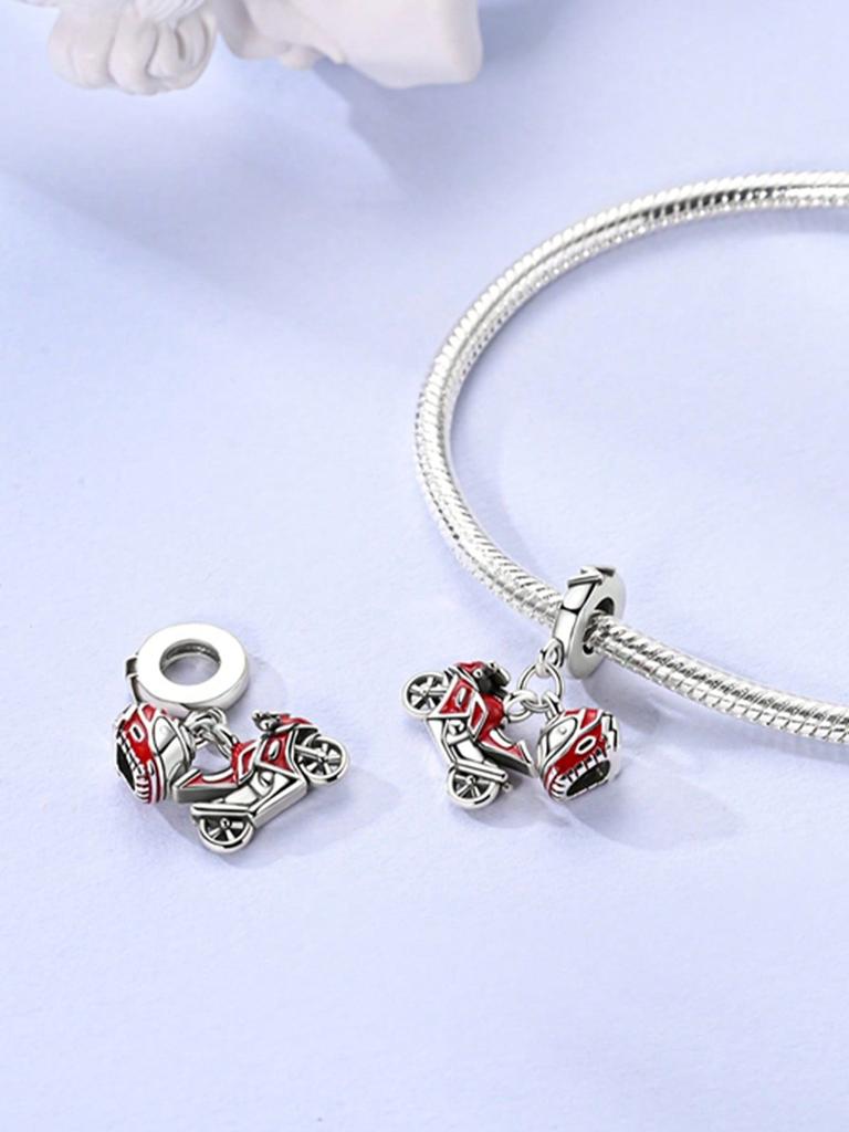Charms Plata Copper Colors Hair Dryer Coca-Cola Hamburger Beads Pendant For Original Bracelet For Women Diy Jewelry Love Gift