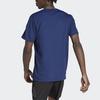 Adidas 3-Stripes Color Block Crew Neck Short Sleeve T-Shirt Men Tops Dark-Blue IB8152