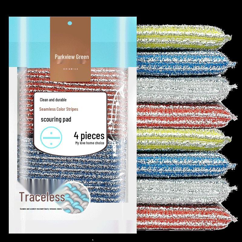 Fangcaodi Striped Dishwashing Sponge Pads