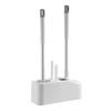 Four-Piece Wall-Mounted Toilet Brush Set for Bathroom Cleaning
