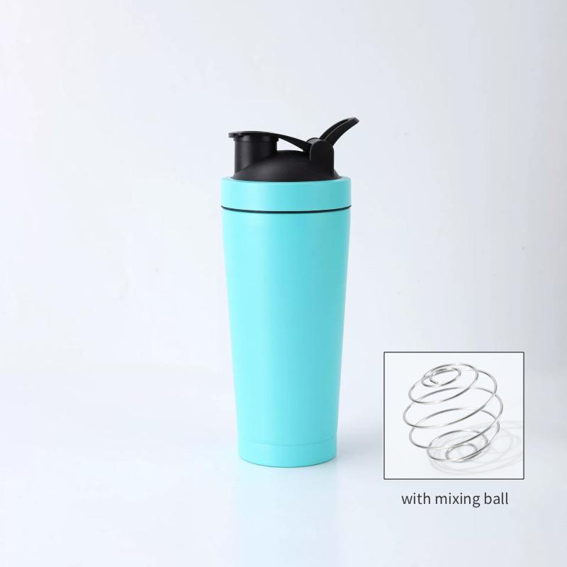 Double Layer Stainless Steel Shaker Bottle With Mixer Ball For Fitness Enthusiasts