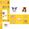 Adorable Sanrio Metal Cartoon Rabbit Melody Kulomi Brooch For Student Bags