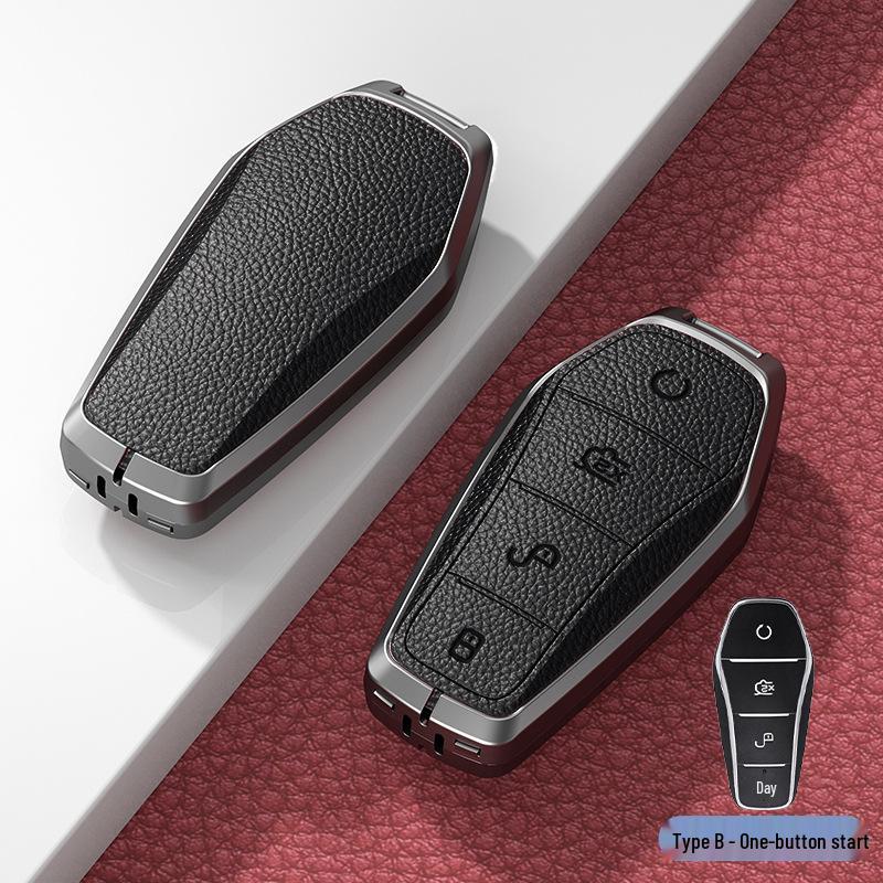 BYD Han Key Case: Fits BYD Qin Pro, Song Max, New Energy, Tang, and Song Plus Car Bagi with Metal Shell