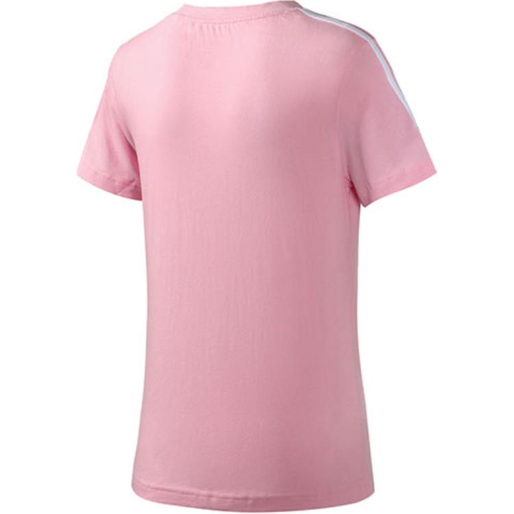 Adidas Sports Crew Neck Pullover Short Sleeve T-Shirt Women T-Shirts Pink DU0633