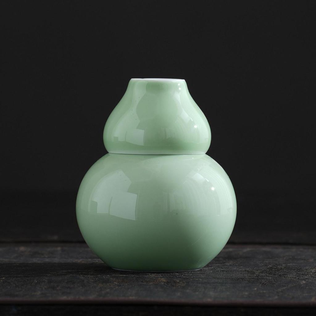 Celadon Ceramic Hot Wine Warmer Set - Chinese Style Baijiu & Yellow Wine Pot with Two Cups