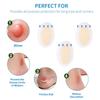 20pcs Anti Slip Heel Cushions Pads Non-Slip Inserts Hydrogel Foot Patch Oval Heel Stickers Women Men Foot Heel Care Protector