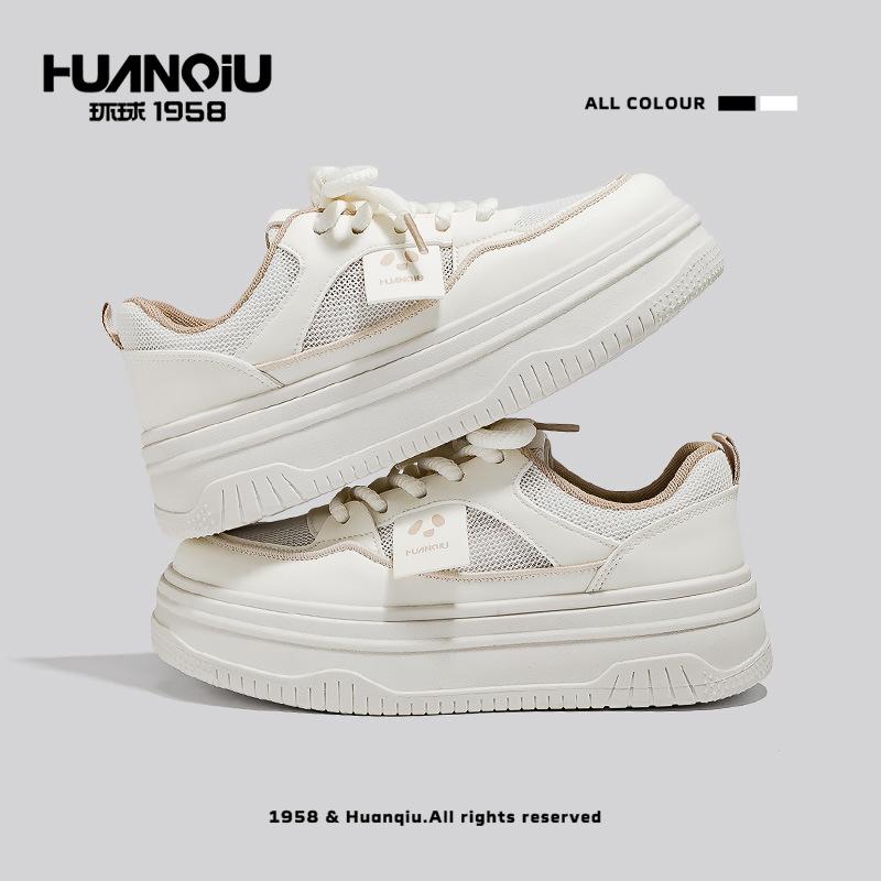 Global thick sole height increase 22 summer new ins casual board shoes high-end mesh breathable 35