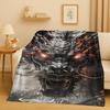 HD Yin Yang Element Dragon Chinese Loong Cartoon Flannel Blanket,Ultra Soft Warm Plush Throw for Home Bedroom Bed Sofa Cover Kid