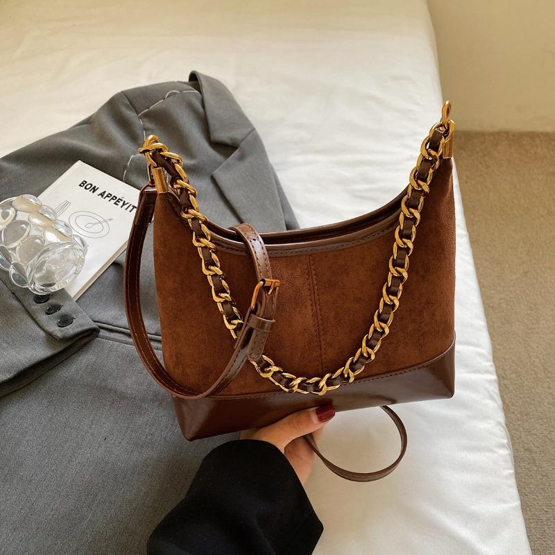 Retro casual underarm dumpling bag new simple shoulder bag chain high value women's fashion messenger bag