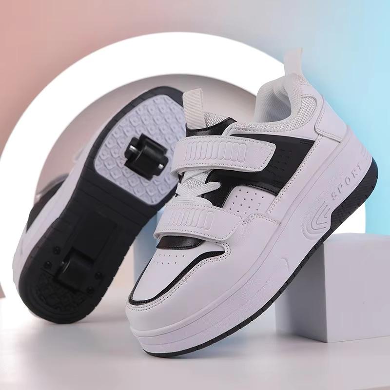 Boys and Girls Roller Skates Double Wheels Detachable Walking Roller Skating Dual-purpose Fashionable Outdoor Sports Shoes