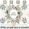 Party Backdrop Floral Pink Greenery Elegant Flat Soft Roses Wedding Shower Photo Background Decor Wedding Decor