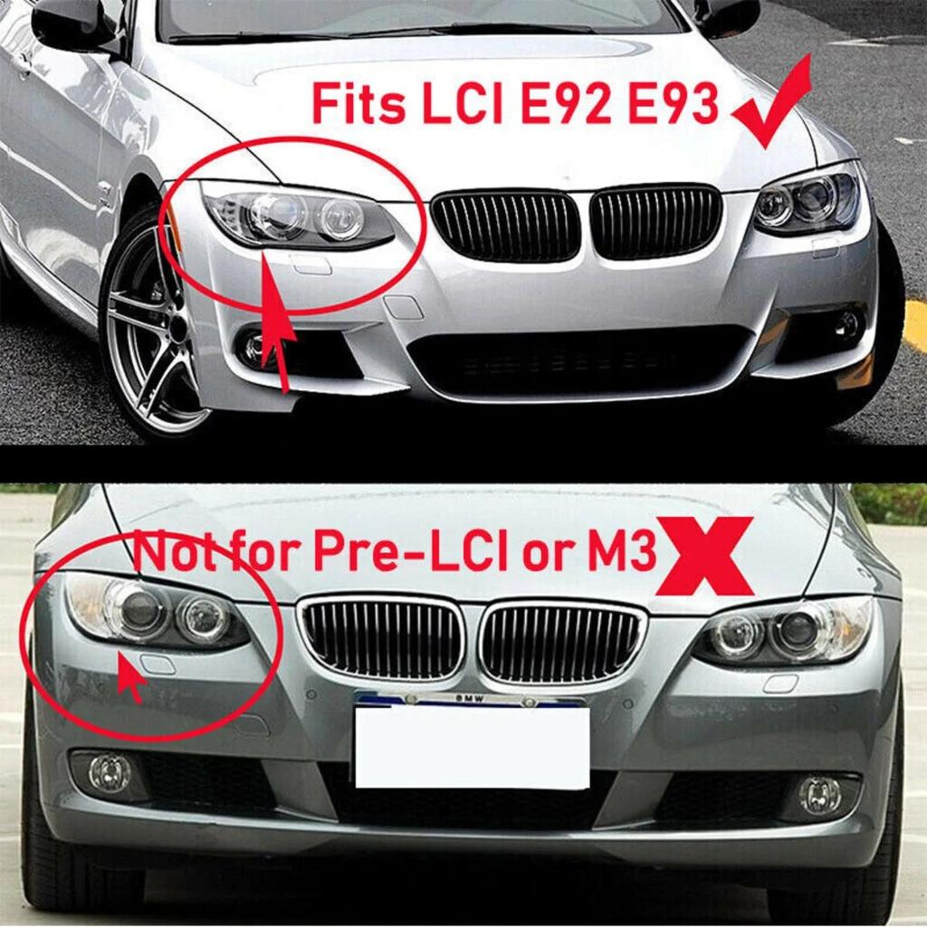 2010-2013 Headlight Lens Cover For BMW 3 Series E92 Coupe / E93 Convertible Replacement Headlight Lamp Plastic Shell Cover Lens