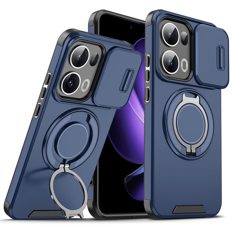 Oppo A6 Pro Realme15 Tpu Pc Metal Kickstand Shockproof Protective Case For Kids Teens