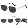 Timeless High End Designer Style Retro Trendy Oversized Alloy Metal Square Shaped Female For Both Male Sun Glasses