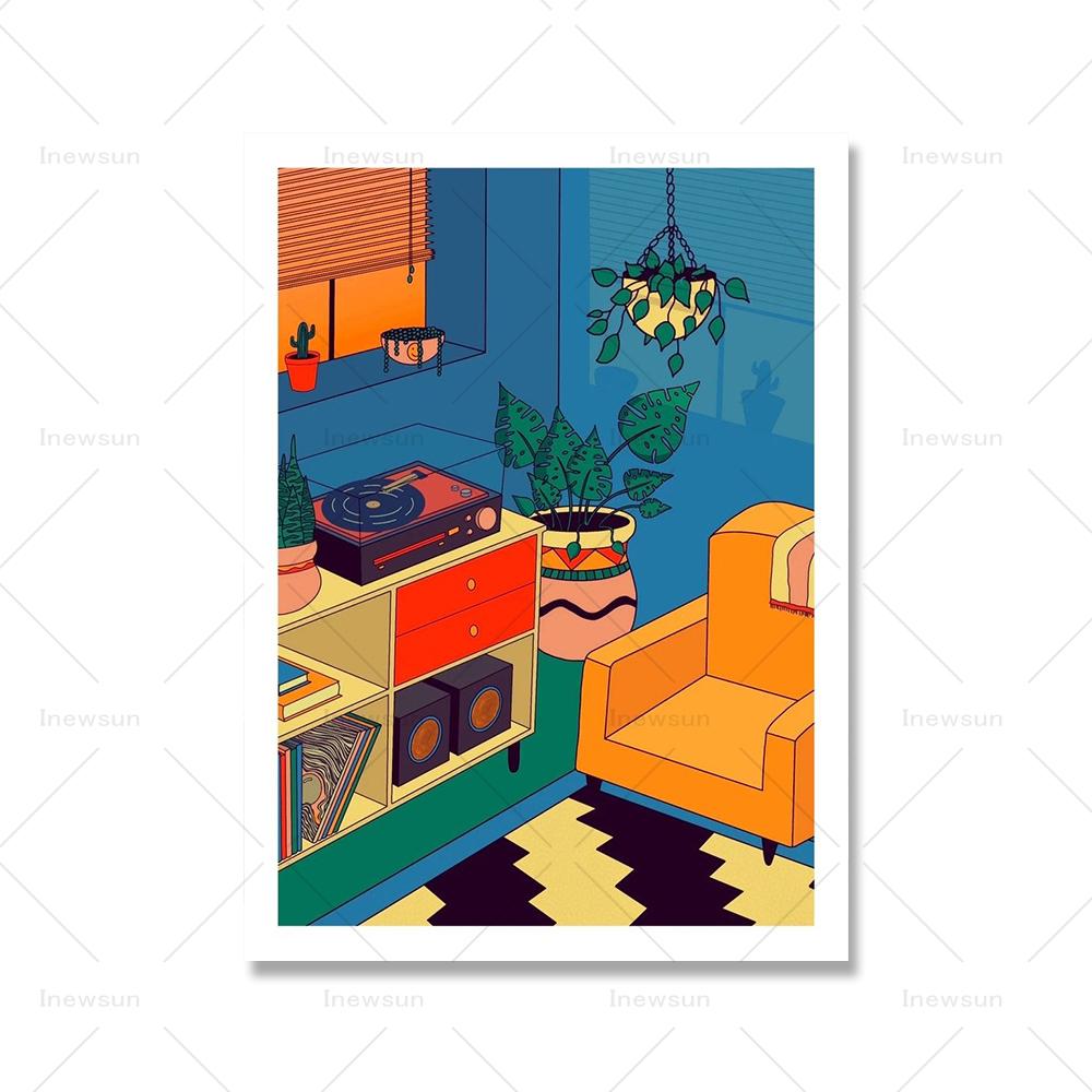 

Мультфильм Радуга Закат Джемс Плакат и Печать Дождливый День Творческий Веселый Холст Картина Скандинавские Детская Комната Настенные Картины Домашний Декор 21x30cm No Framed