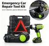 SIHAO Electric Hydraulic Jack 5Ton 12V Car Jack with Tire Inflator LED Light & Digital Panel, 3-in-1/4-in-1 Kit for SUV & Passenger Cars Under 5 Tons