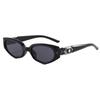 Retro Cat Eye UV Protection Sunglasses Fashionable High Jewelry Diamond Studded Sun Glasses Cross-Border Style for Men And Women