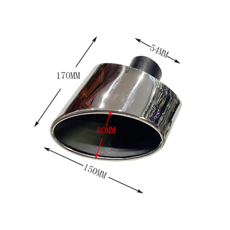 2pcs Stainless Steel Chrome Exhaust Dual Tail Pipe Muffler Tip For hyundai sonata kia sportage k3 k5 kx5