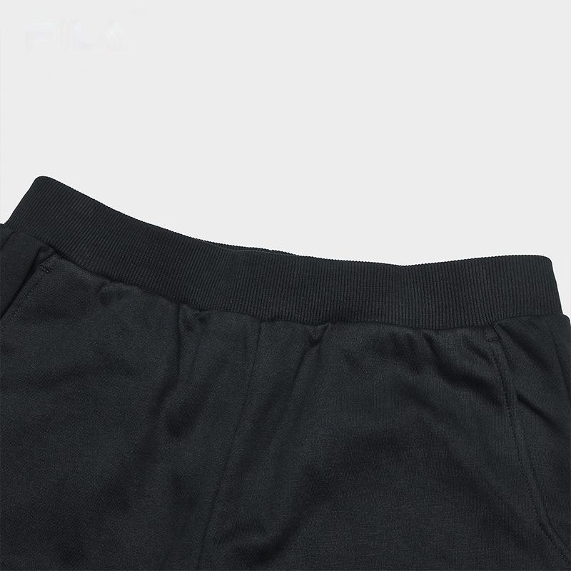 FILA Heritage Series Fashion Casual Comfortable Solid Color Knitted Sports Pants Women Pants Deep-Black F11W348614F-BK