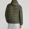 Polo Ralph Lauren Ss23 Solid Color Logo Embroidered Long Sleeve Hooded Down Jacket Men jackets Olive 710829156-007