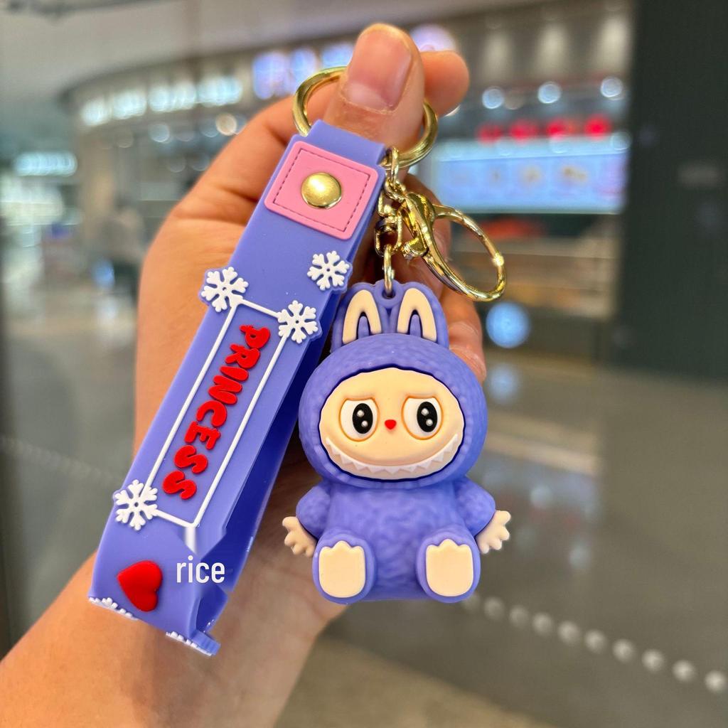 Roztomilá 3D Malá Ovečka Měkká Gumová Klíčenka Přívěsek na Batoh