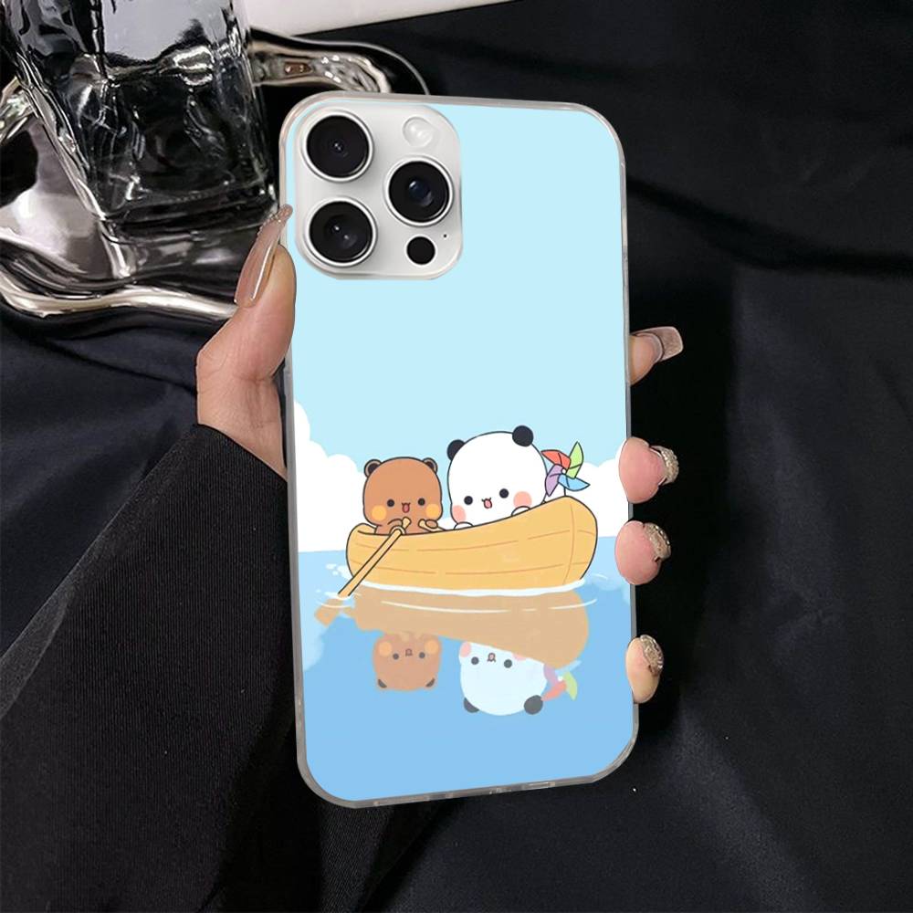 Cute Bubu Dudu Cartoon For IPhone 17 16 15 14 13 12 11 Plus Pro Max Satin Colorful Glossy Surface Phone Case