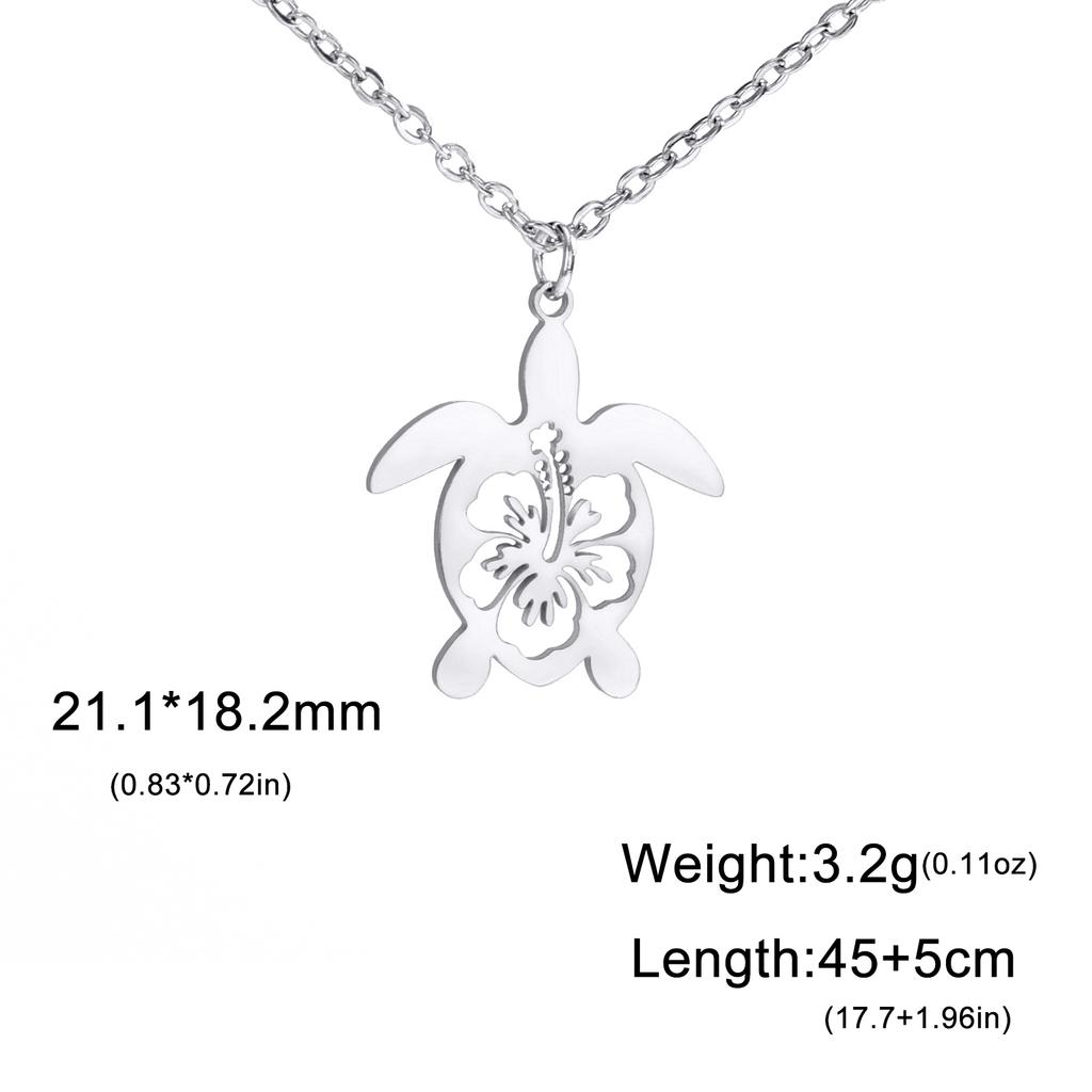 Cazador Animal Necklace for Men Women Stainless Steel Turtle Pendant Necklace Jewelry Gift Trend 2025 Birthday Gift Wholesale