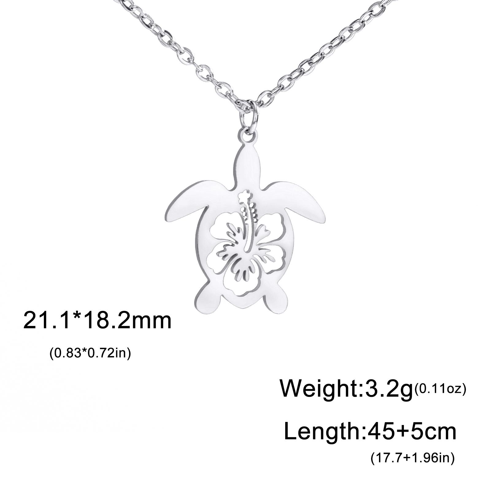 

Cazador Animal Necklace for Men Women Stainless Steel Turtle Pendant Necklace Jewelry Gift Trend 2026 Birthday Gift Wholesale 45-50cm